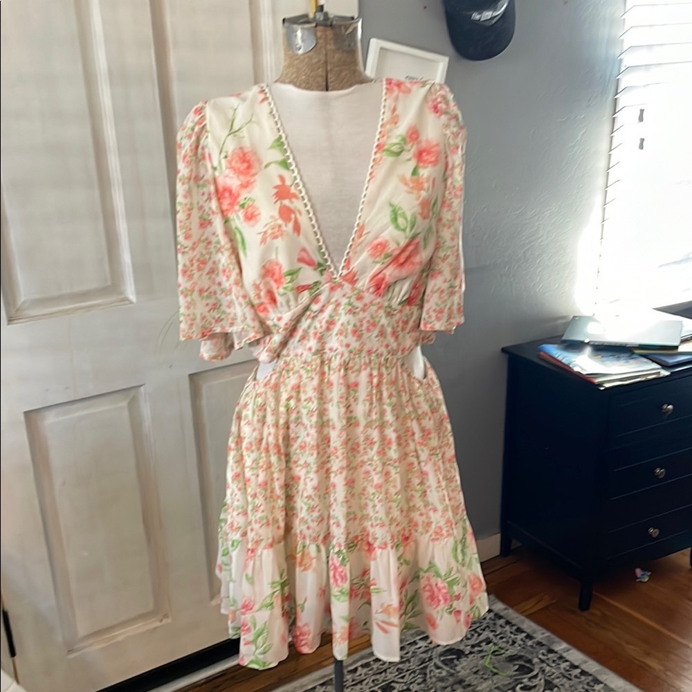 Lovecolette Multicolored Ruffled Tiered Midi Sundress